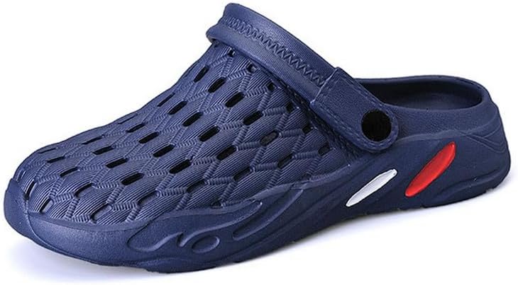

Мужские сабо-сандалии для сада, легкие водонепроницаемые тапочки с противоскользящей подошвой, уличная обувь для прогулок Dhovor, синий