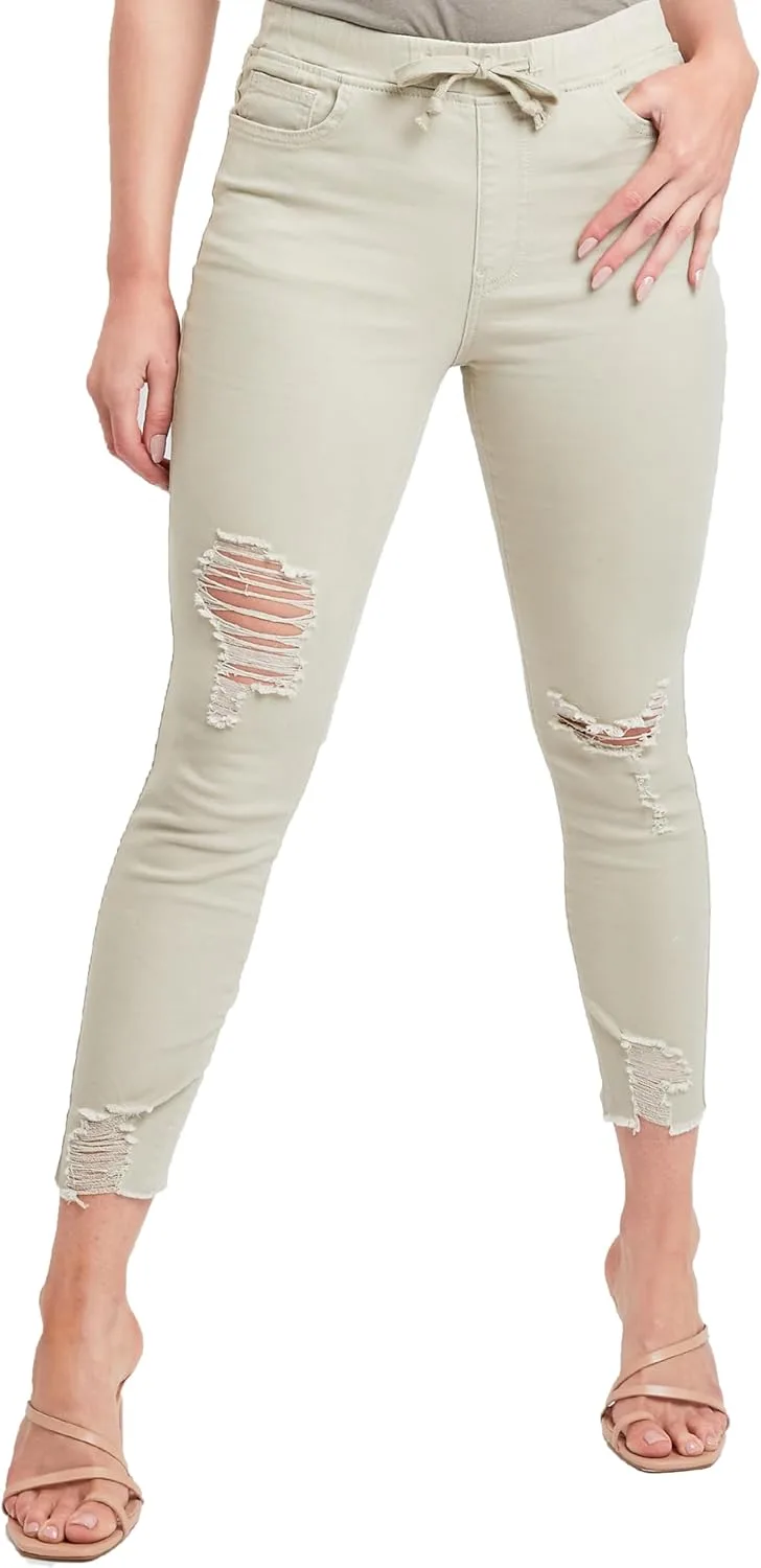 

Женские джинсы YMI с потертостями и манжетами