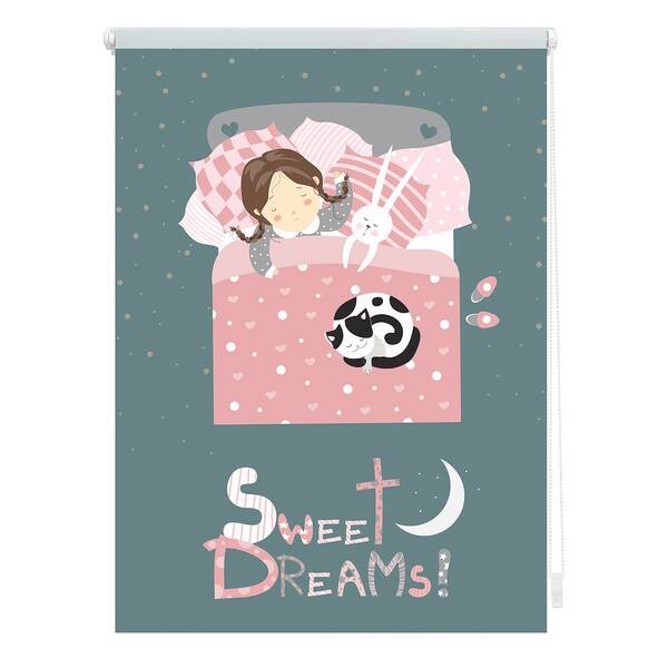 

Рулонные шторы Lichtblick Sweet Dreams, 100x150x5 см, серый/розовый