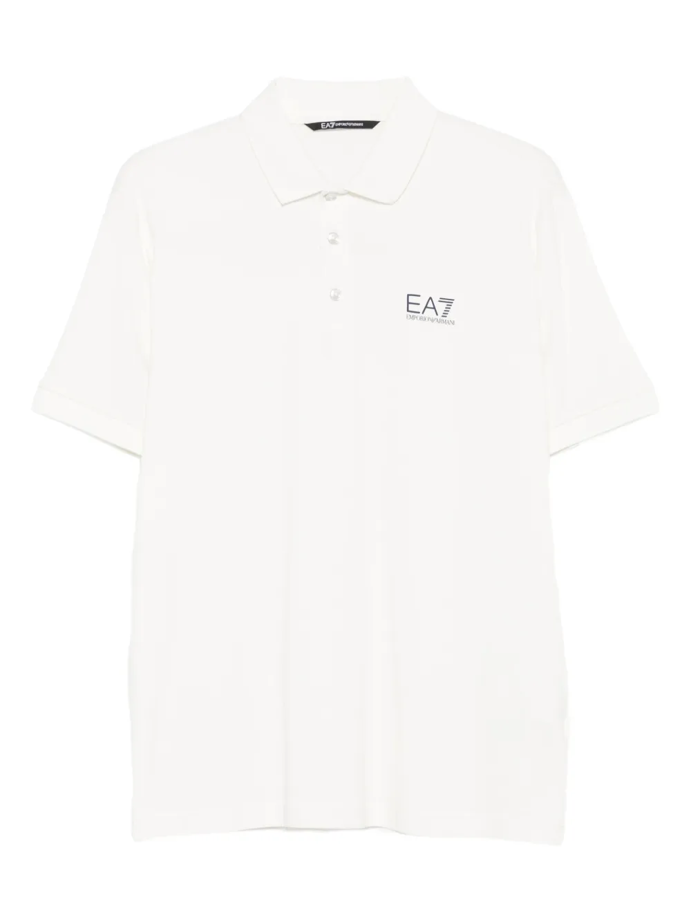 

Рубашка поло с логотипом Ea7 Emporio Armani, белый