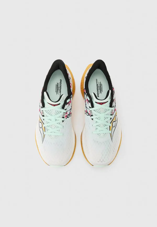 Беговые кроссовки endorphin speed 5 Saucony, Off-White/Yellow — фото 4