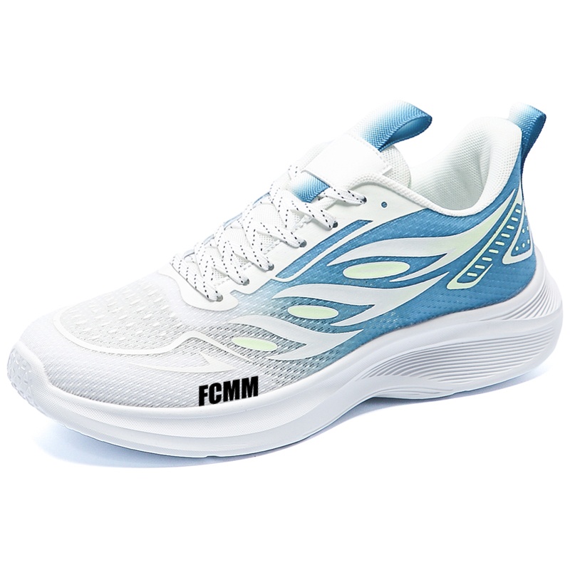 

Амортизирующие и дышащие детские повседневные кроссовки для подростков FCMM, белый/синий