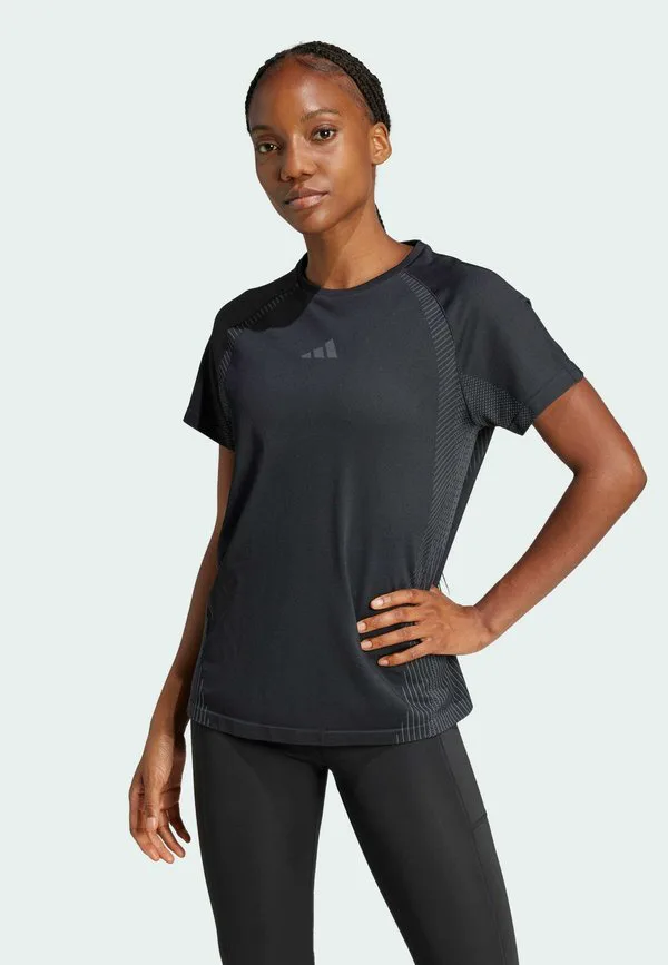 

Бесшовная футболка, базовая футболка Adidas Performance, Black Grey Six, Черный, Бесшовная футболка, базовая футболка Adidas Performance, Black Grey Six