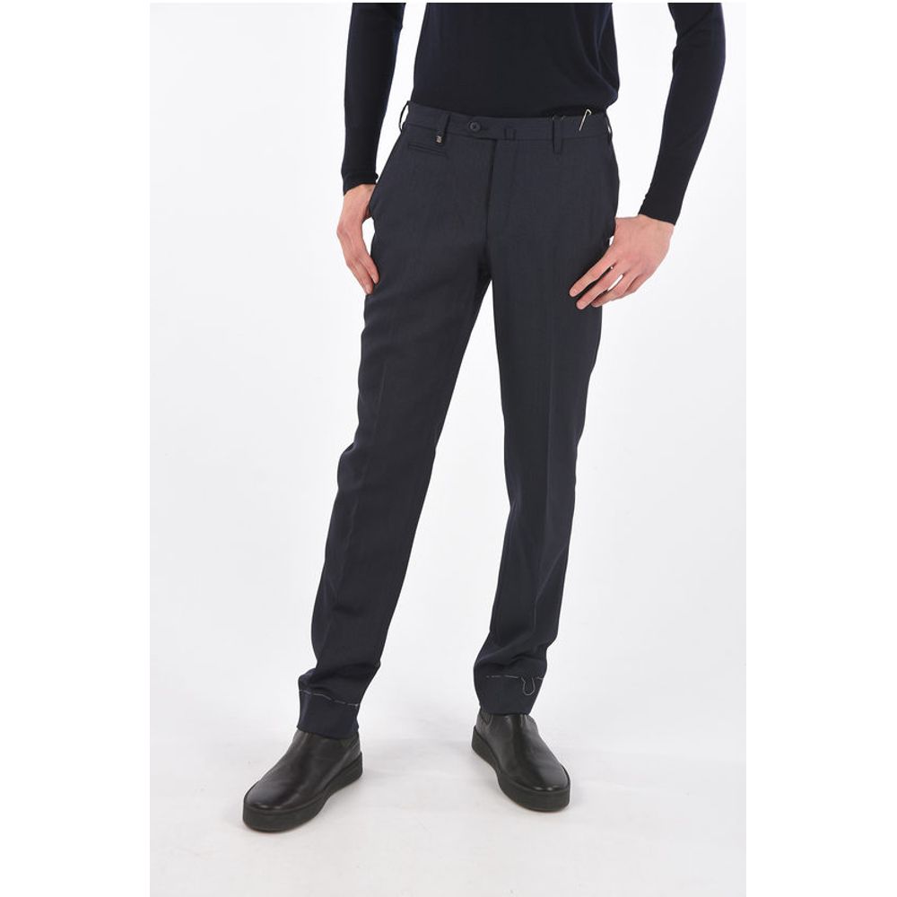 

Брюки LEADER из натуральной шерсти твила Corneliani, Blue