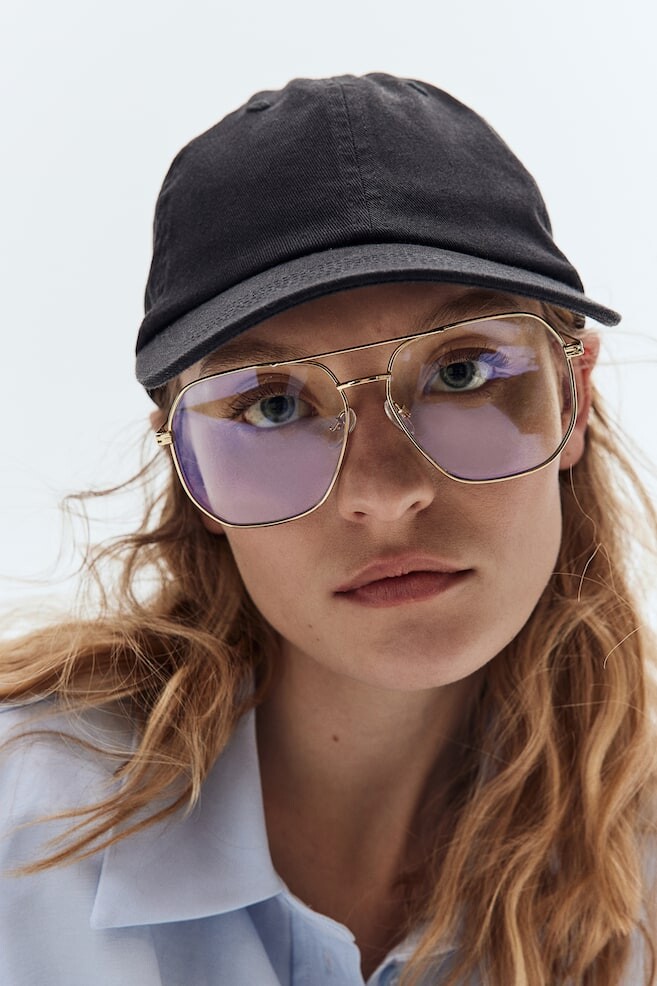 

Кепка из хлопкового твила H&M, черный