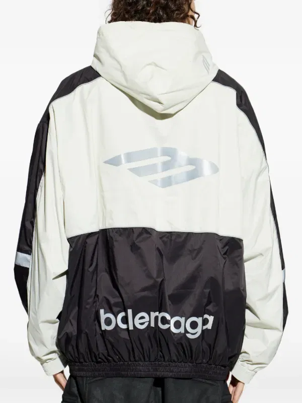 Худи с изображением спортивной иконы 3B Balenciaga, белый — фото 4