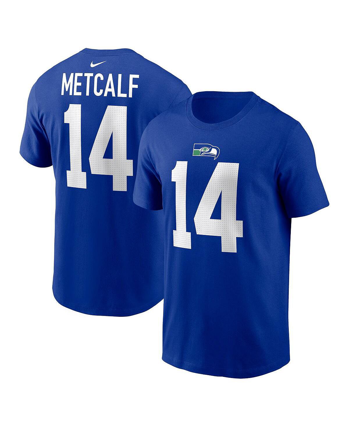 

Мужская футболка DK Metcalf Royal Seattle Seahawks с именем и номером игрока Nike