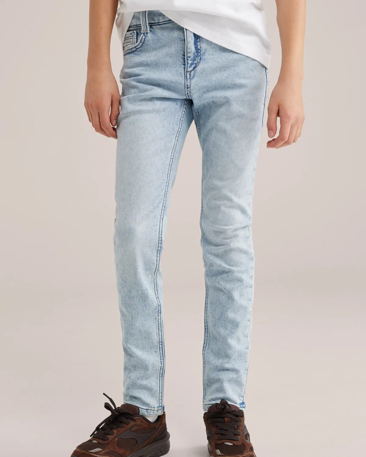 Узкие джинсы We Fashion, Light Blue — фото 3