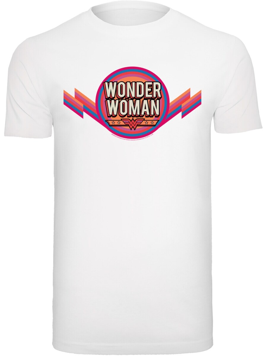 

Классическая футболка F4NT4STIC Shirt DC Comics Wonder Woman Rainbow Logo, белый