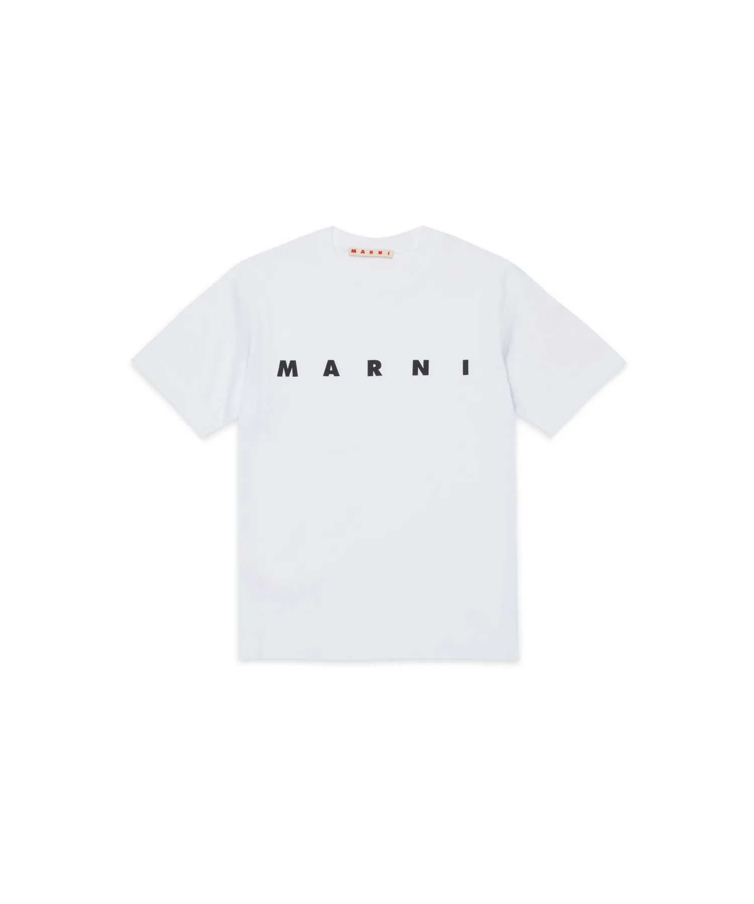 Детская футболка MARNI с логотипом белая