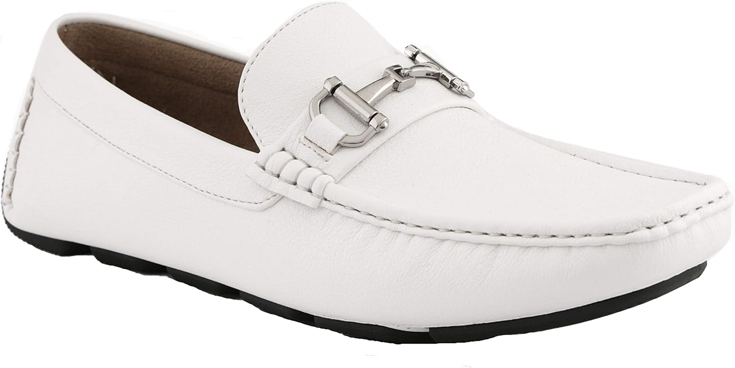 

Мужские повседневные слипоны Amali Walken, мокасины для вождения с серебряной пряжкой, доступны из мягкого микрофибры и искусственной кожи