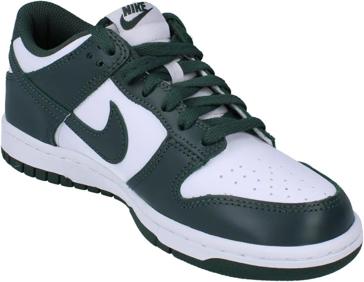 Детские кроссовки Nike Dunk Low, White Vintage Green — фото 4