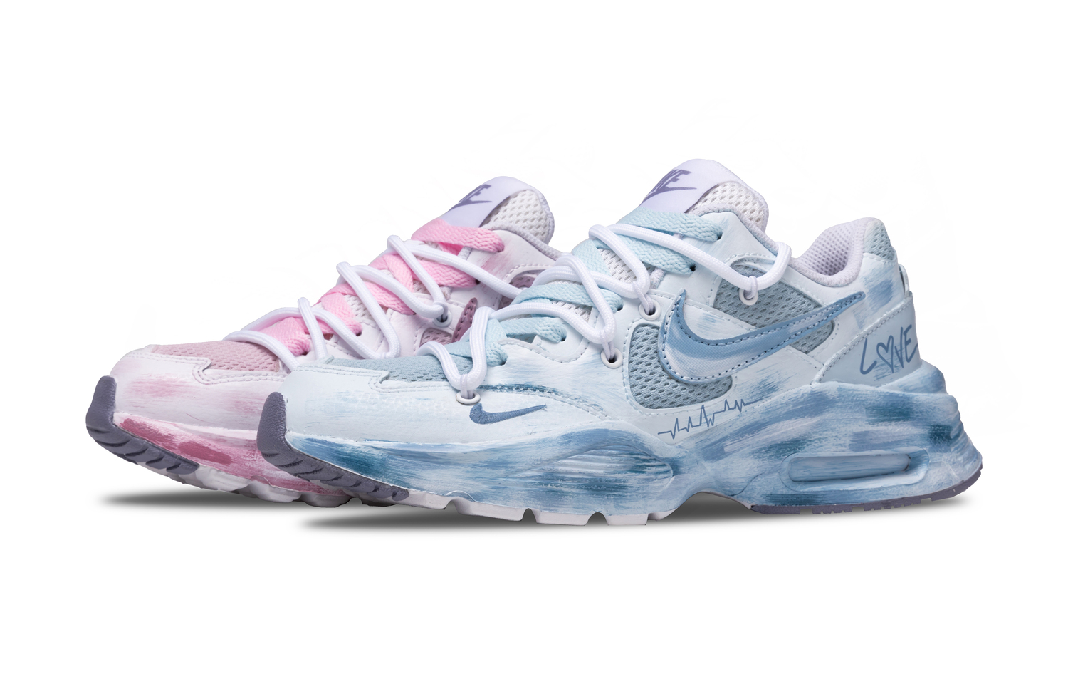 

Nike Кроссовки Air Max Fusion Low Top женские синие розовые