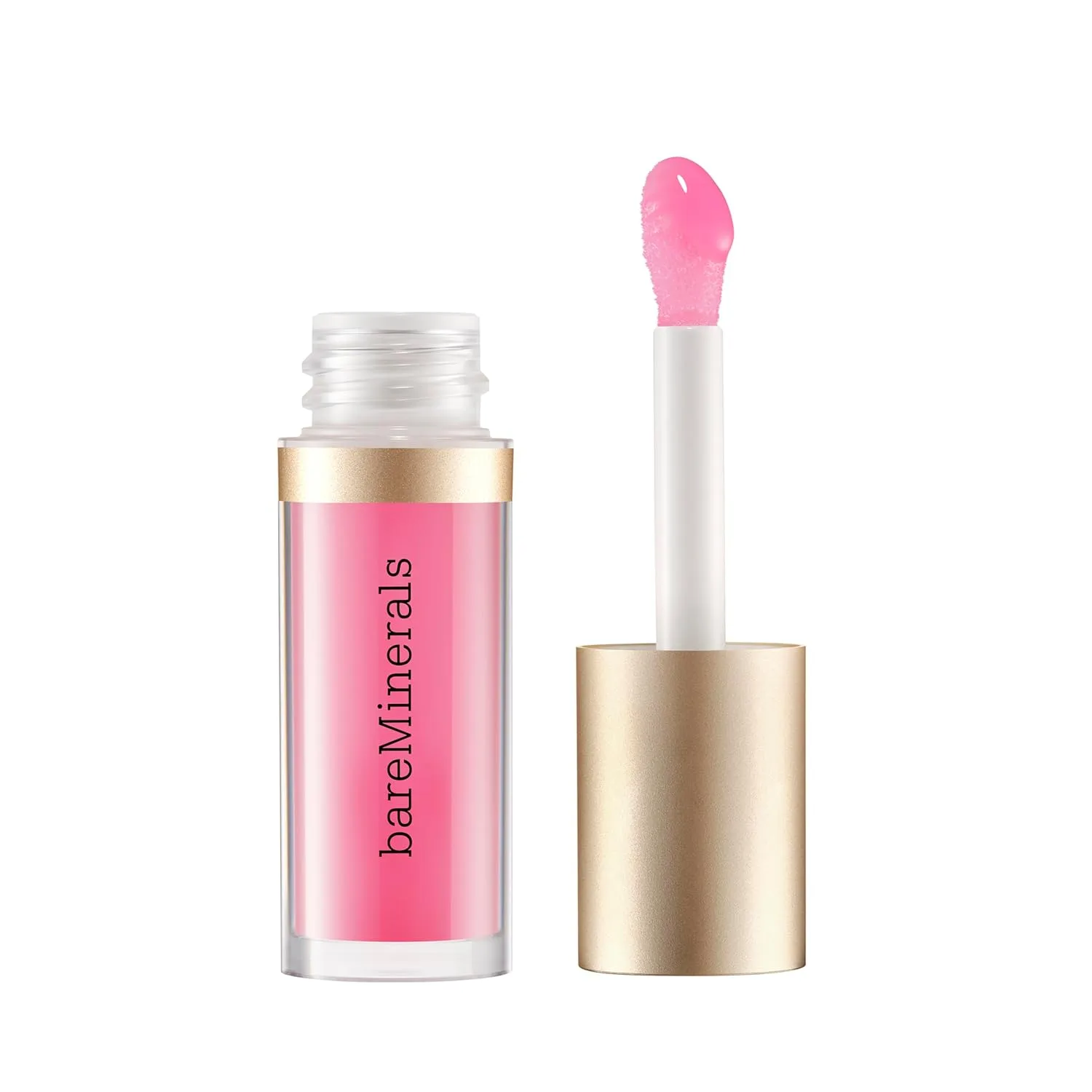 bareMinerals Питательное масло для губ, ультраувлажняющее, нелипкое и придающее блеск, чистая и веганская формула с 9 растительными маслами и гиалуроновой кислотой для мягких и гладких губ., Delight