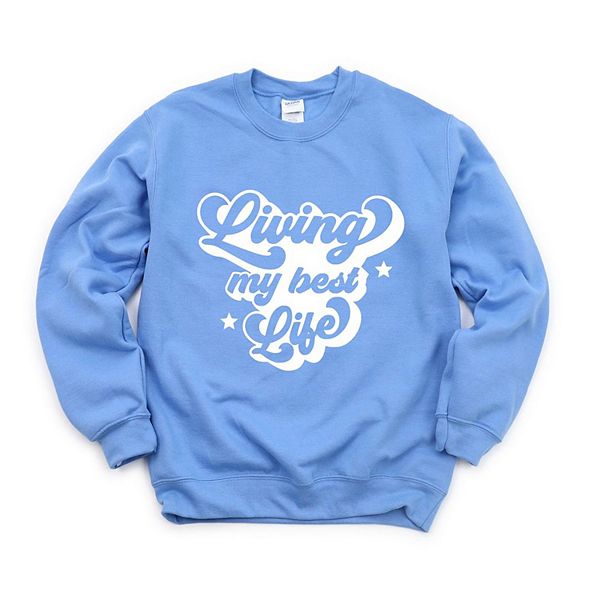

Свитшот Retro living my best life Simply Sage Market, Carolina Blue, Зеленый, Свитшот Retro living my best life Simply Sage Market, Carolina Blue