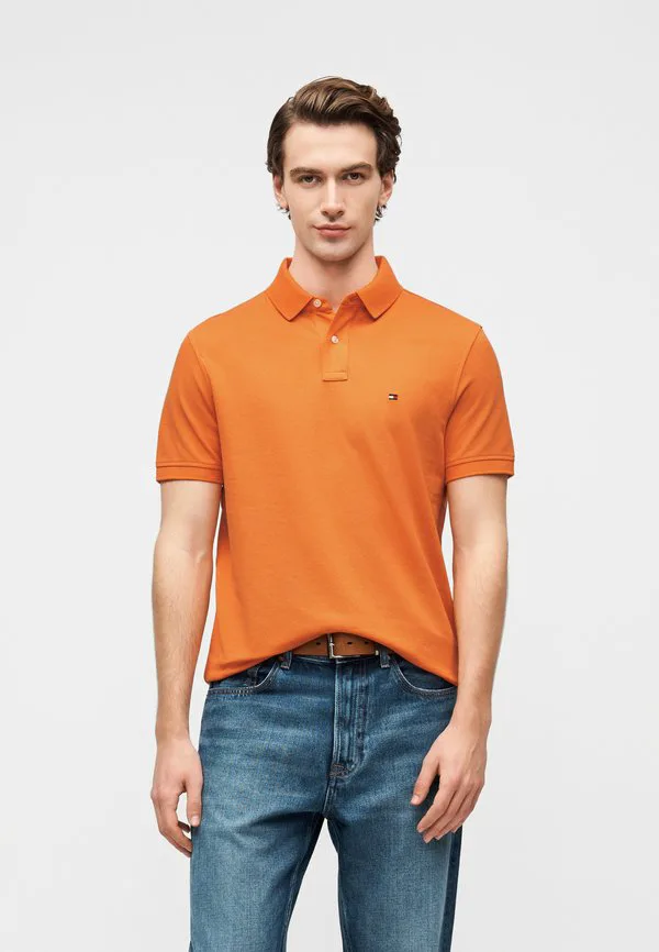 Рубашка-Поло из пике стандартного кроя 1985 года Tommy Hilfiger, Orange Tulip