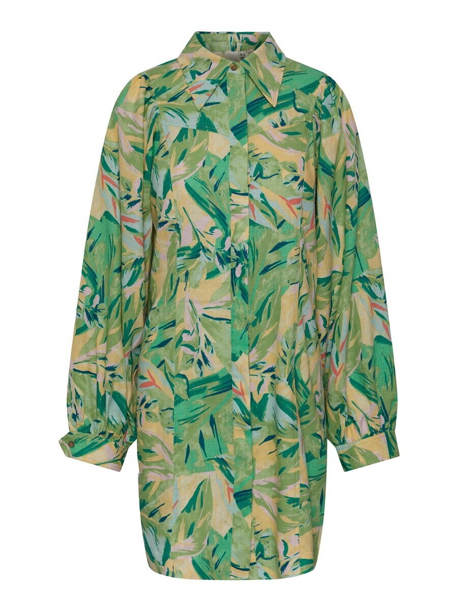 

Платье рубашка YAS Shirt Dress PALMAS, цвет jade/dark green