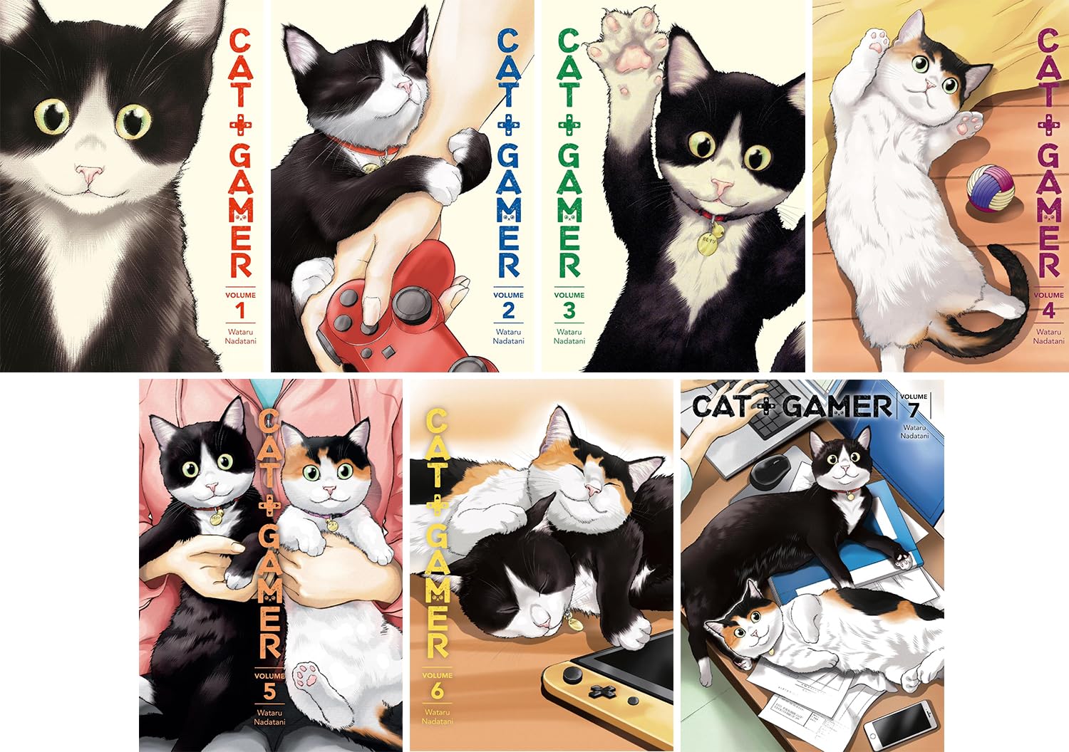 

Cat + Gamer Series Vol. 1-7, 7 Books Collection Set by Wataru Nadatani (Dark Horse Manga)