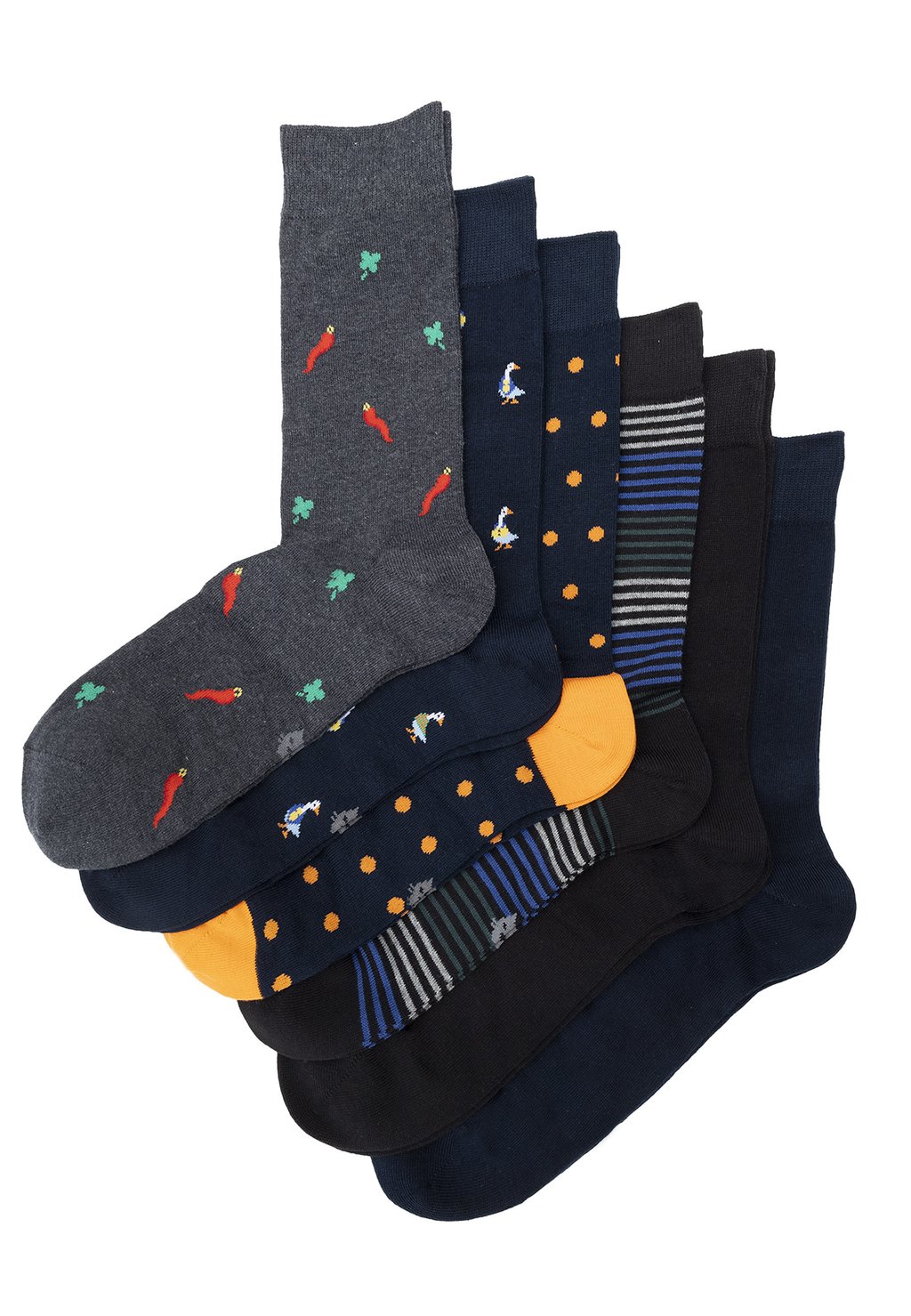 

Носки 6 PACK CREW FANCY GIFT BOX Ciocca, мультиколор