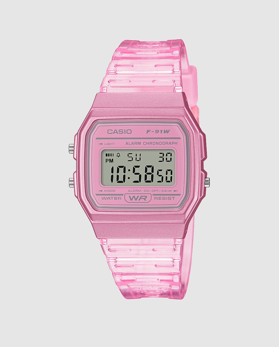 

Casio Collection F-91WS-4EF Женские часы из розовой смолы Casio, розовый