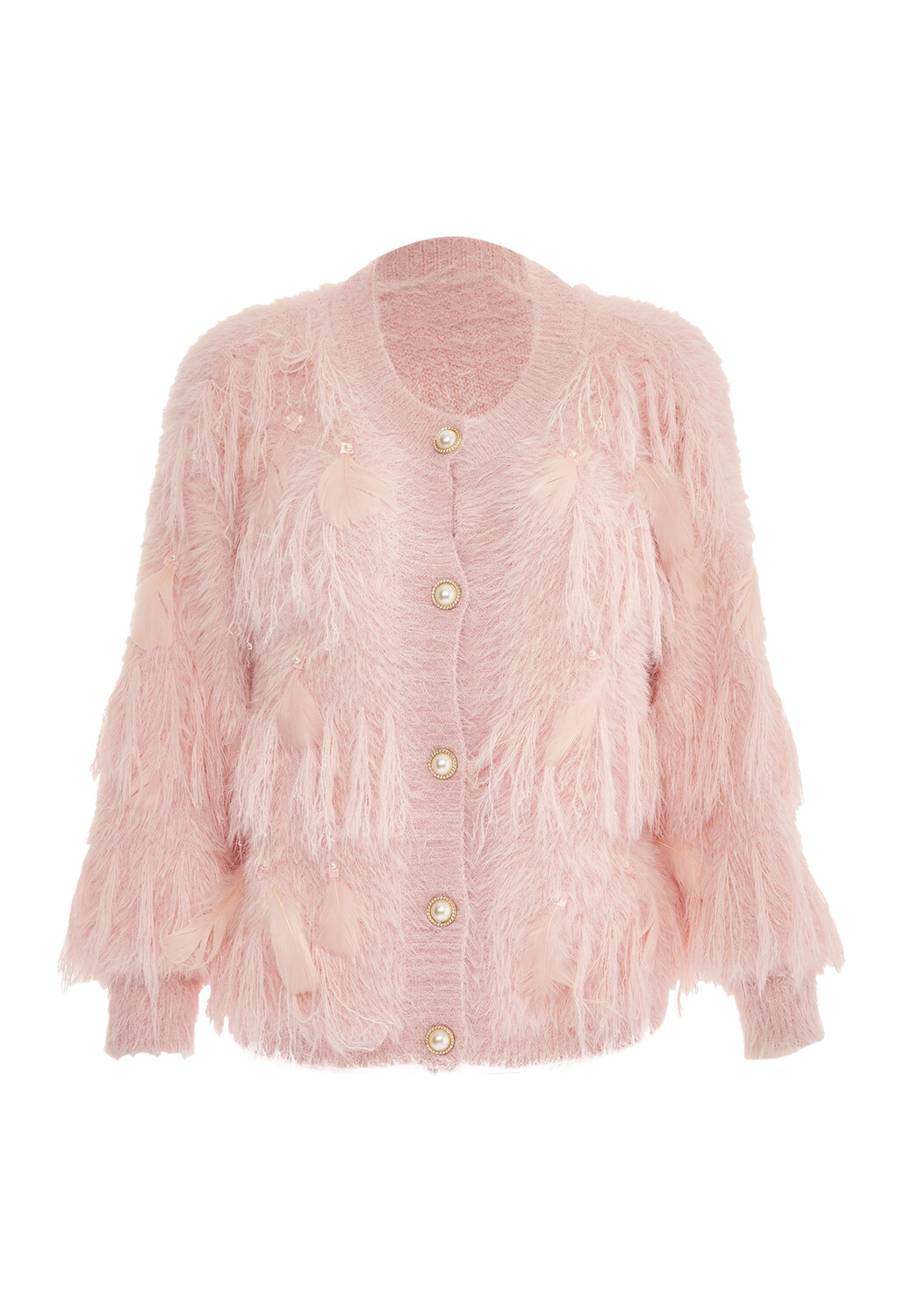 

Толстовка faina Strickjacke, розовый
