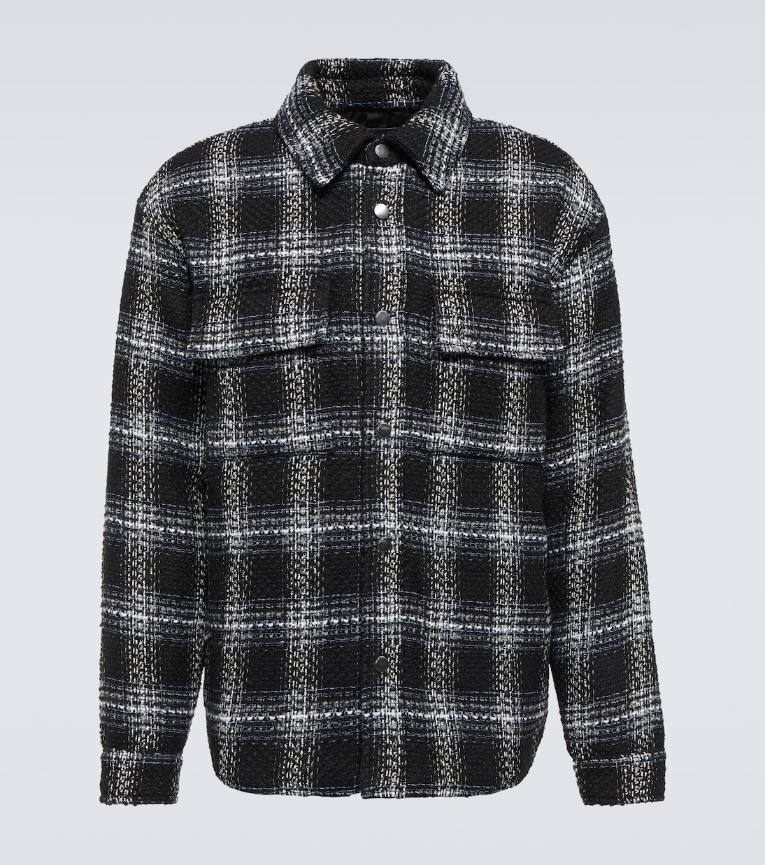 

Клетчатая рубашка Amiri, черный