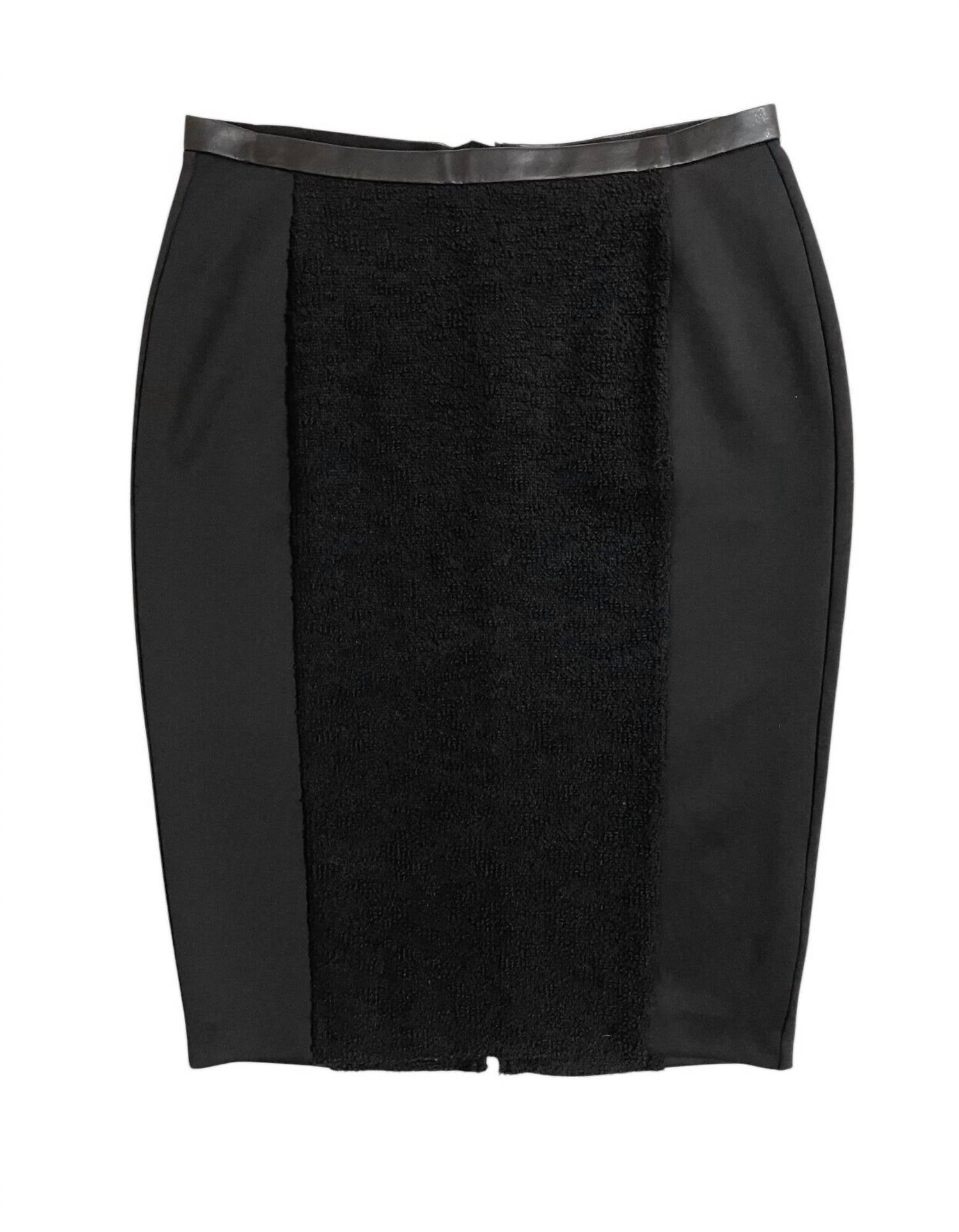 

Женская юбка-карандаш из ткани Scuba Boucle Contrast черного цвета Calvin Klein