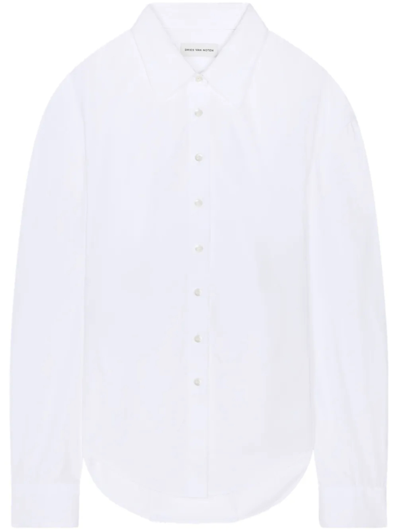 

DRIES VAN NOTEN рубашка с поясом, белый