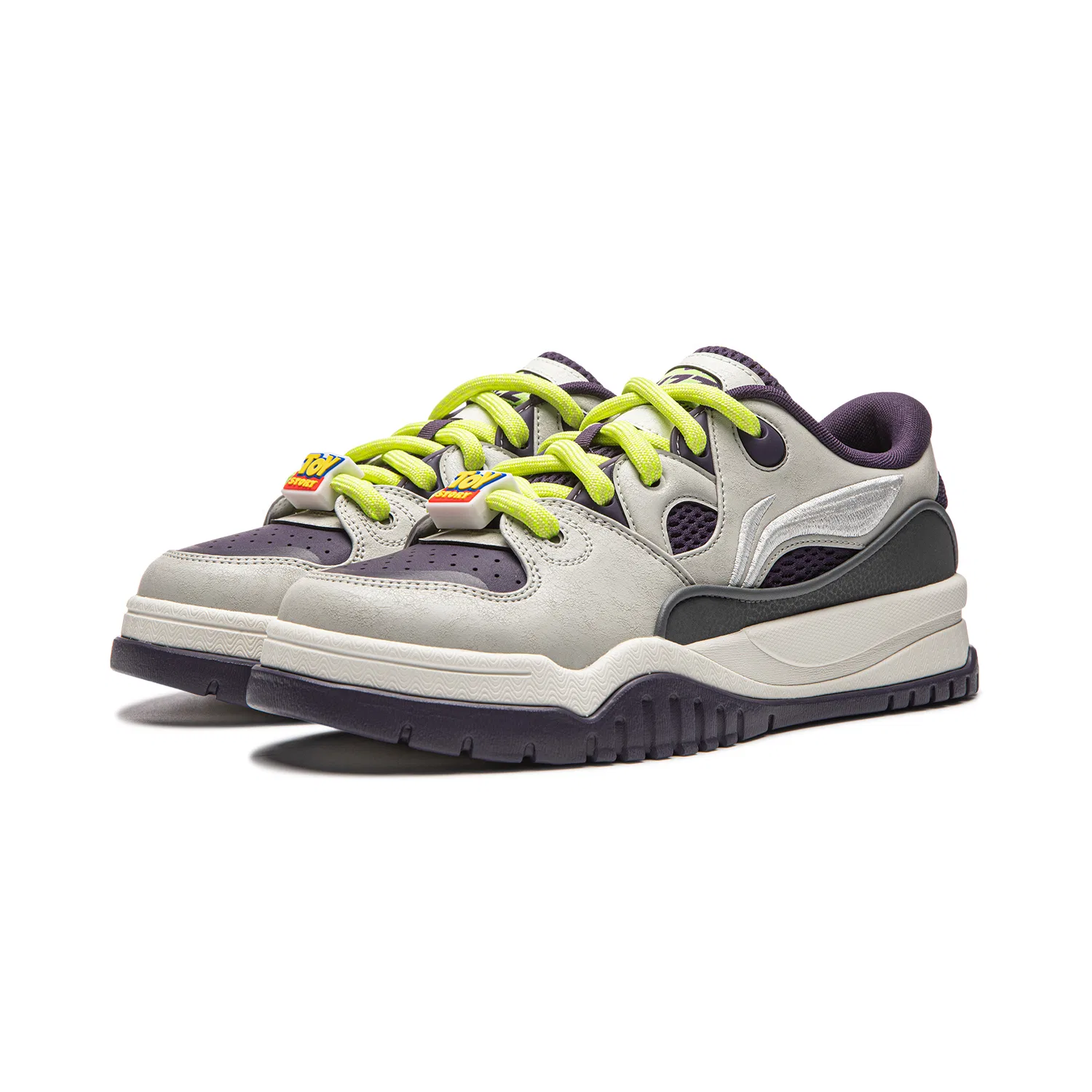 Кроссовки скейтбордические Li-Ning серо-фиолетовые — фото 4