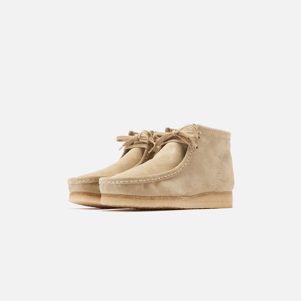 Ботинки женские Clarks WMNS Wallabee замшевые, бежевый — фото 3