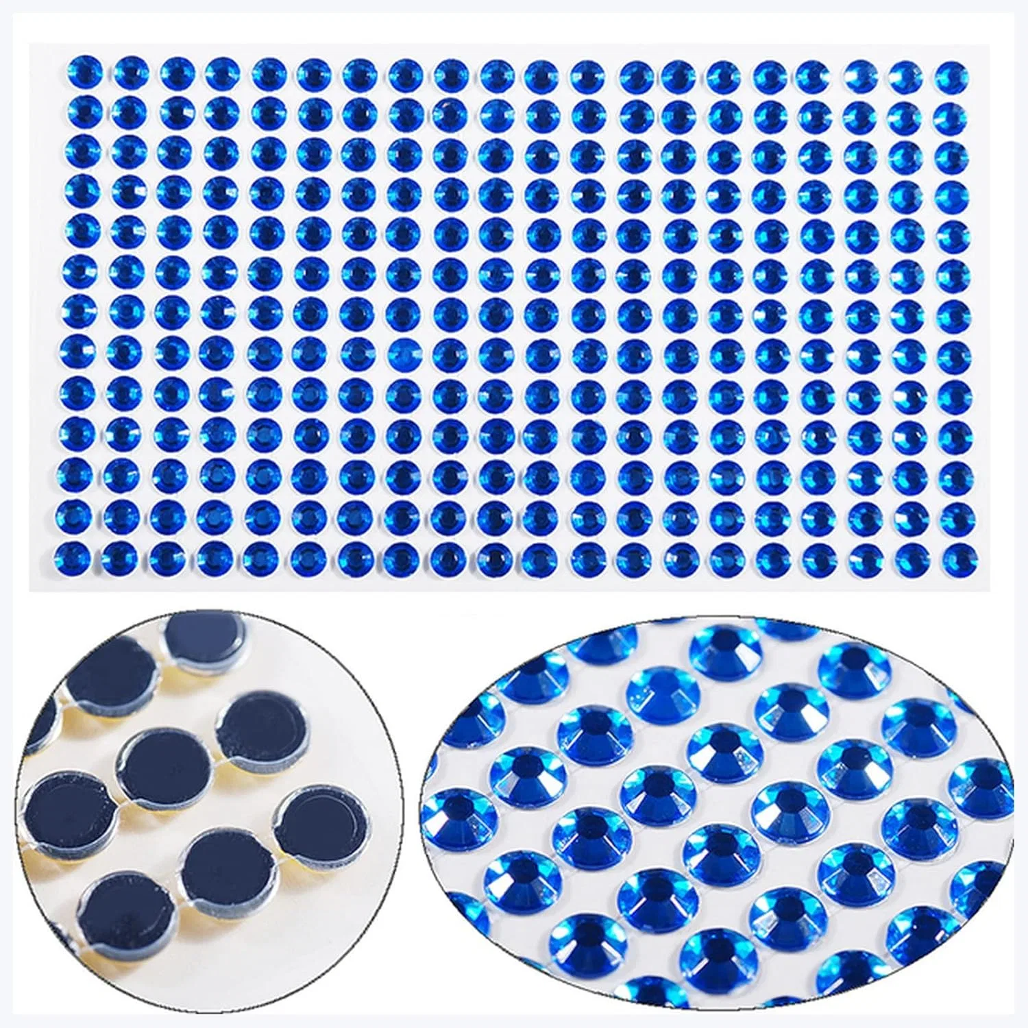 Тени для век с блестками Generic набор 437 шт 4 мм Sapphire blue