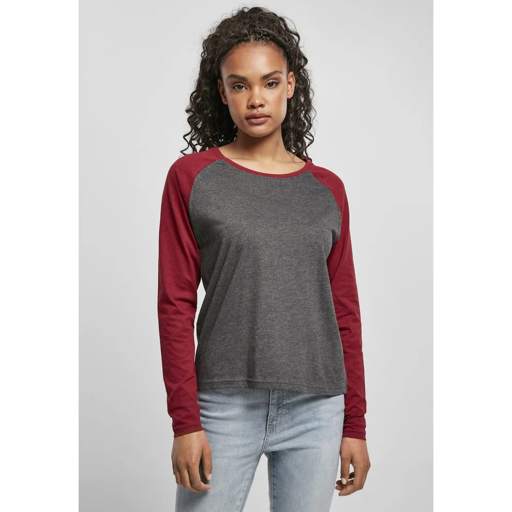 

Футболка Urban Classics Contrast Raglan Big, коричневый