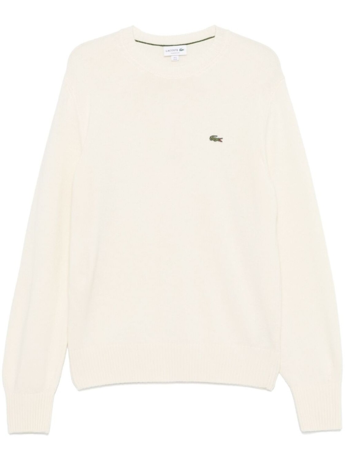 

Шерстяной свитер с круглым вырезом Lacoste, нейтральный цвет
