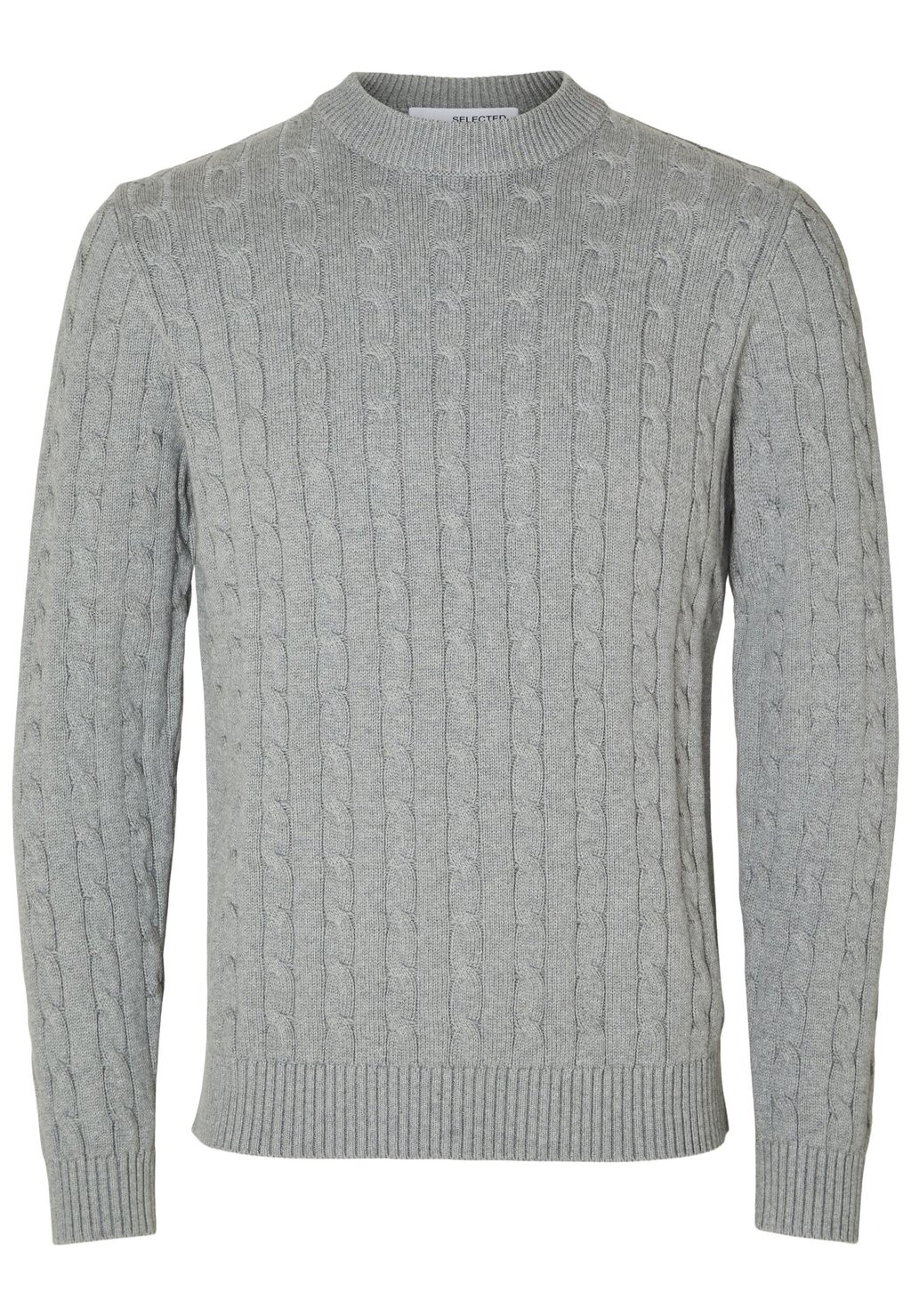 

Джемпер SLHRYAN STRUCTURE CREW NECK Selected Homme, серый
