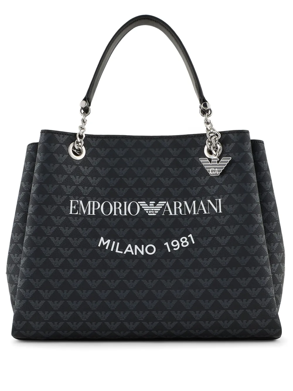 

Сумка-тоут Milano 1981 с логотипом EMPORIO ARMANI, черный