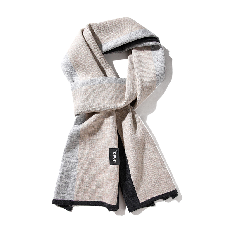 

Вязаный шарф Unisex Jeep, серый stripes