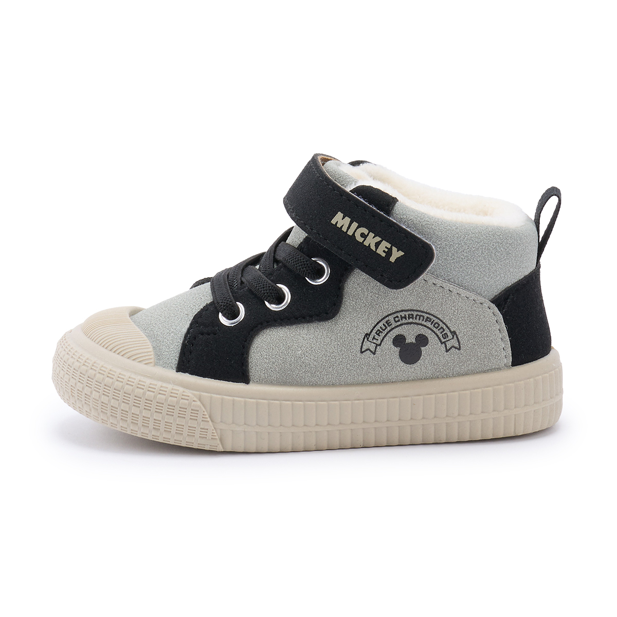 

Mickey устойчивые к истиранию легкие амортизирующие мид-топ детские повседневные кроссовки для детей 3-7 лет Disney, серый