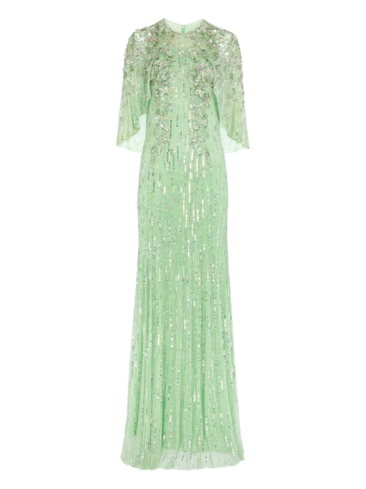 

Платье макси Астра Jenny Packham, зеленый