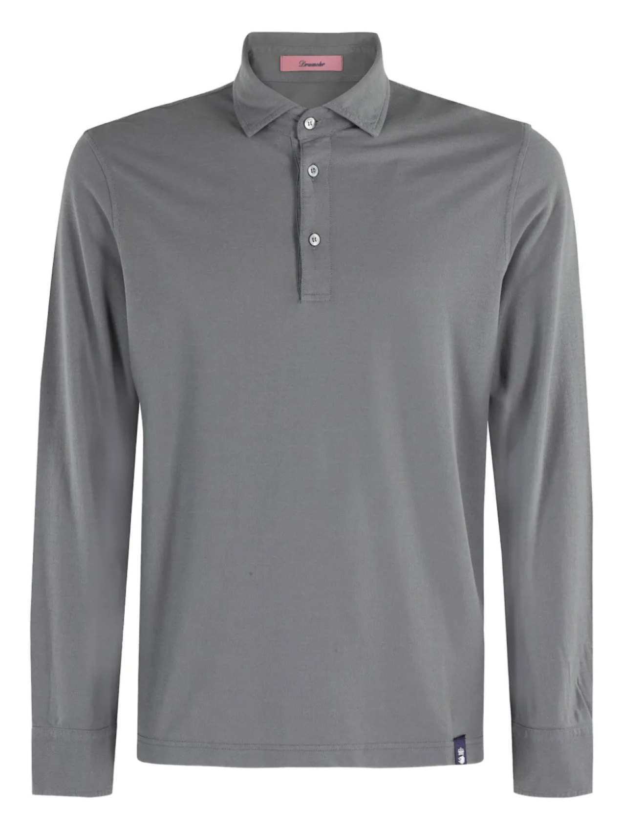 

Рубашка-поло из хлопка Drumohr, серый