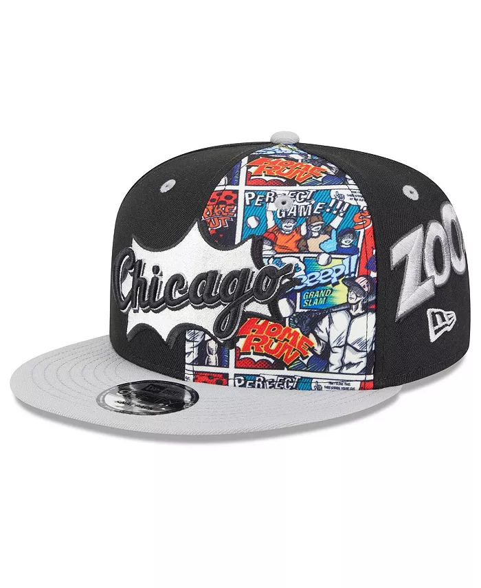 

Кепка-снепбек Chicago White Sox 2025 MLB Diamond Hero Edition 9FIFTY для больших мальчиков и девочек, чёрно-серая New Era