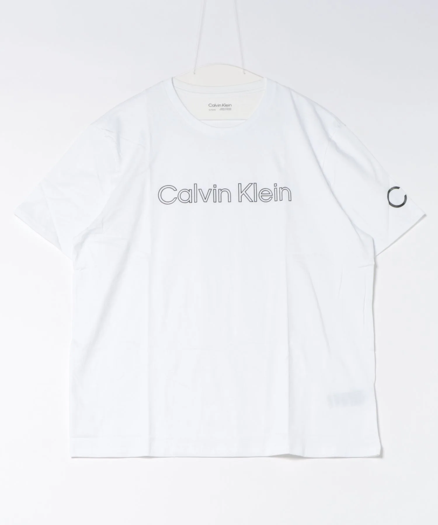Унисекс футболка с логотипом CK из 100% хлопка Calvin Klein белая