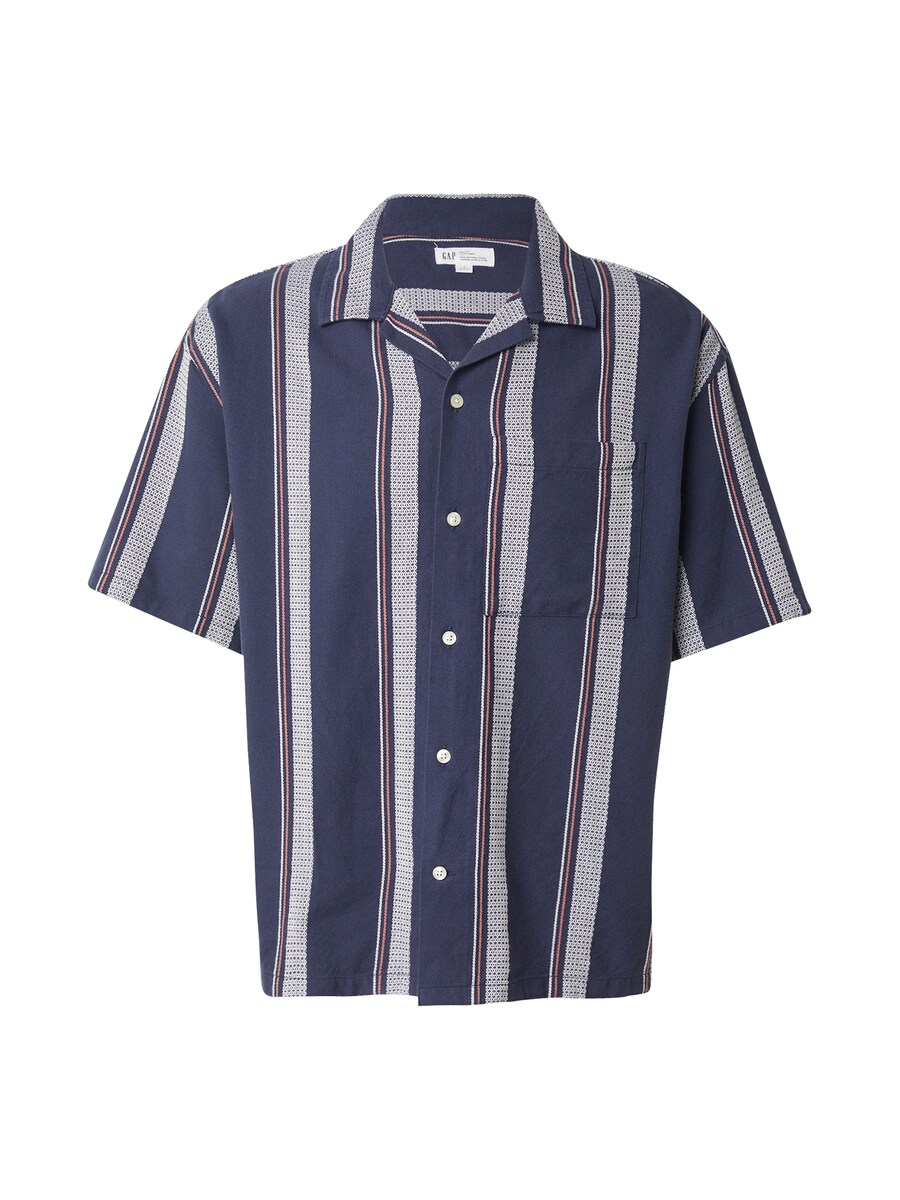 

Рубашка на пуговицах классического кроя GAP, темно-синий