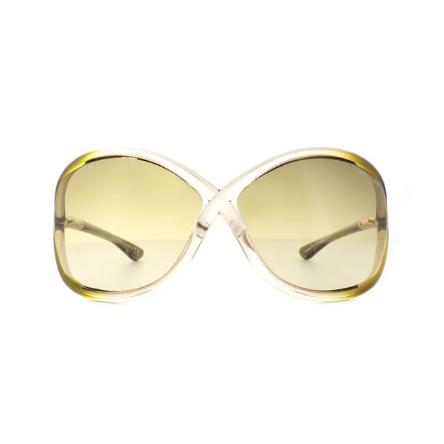 

Солнцезащитные очки 0009 Whitney 74f прозрачные с градиентом выцветания Tom Ford, коричневый