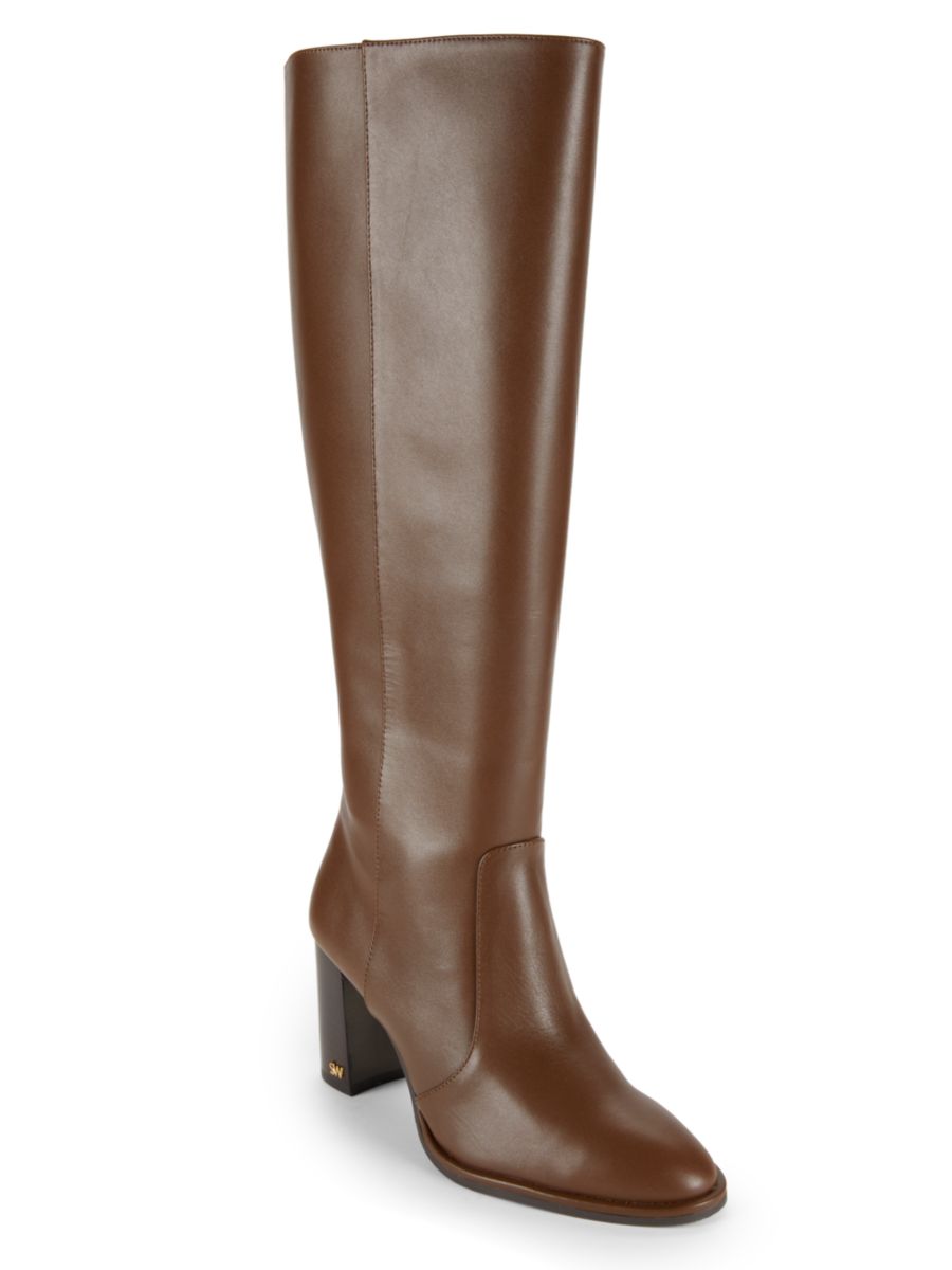 Кожаные сапоги до колена Ryland 76MM Stuart Weitzman, цвет Espresso — фото 2