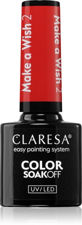 

Гибридный лак для ногтей Claresa SoakOff UV/LED Color Make a Wish, 2 5 g