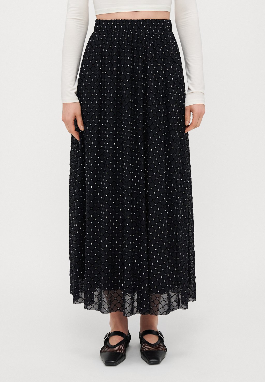 

Юбка макси ONLLUNE GLITTER SKIRT ONLY Tall, черный