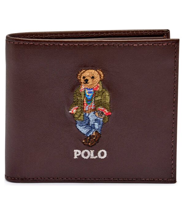 

Кожаный кошелек Polo Ralph Lauren, коричневый
