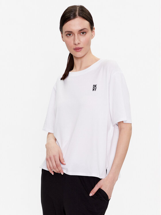 

Пижамная футболка loose fit YI2422635 Dkny, белый