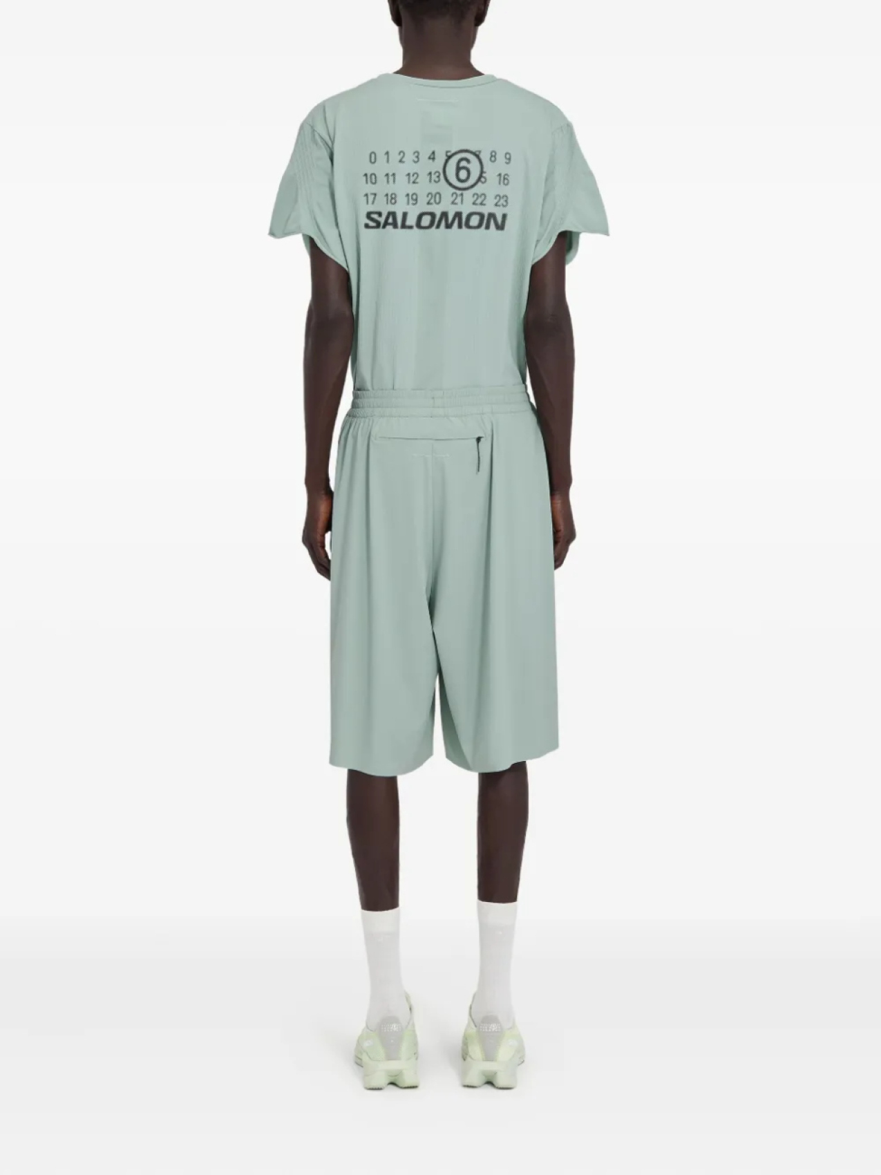 Шорты с принтом из коллаборации с Salomon MM6 Maison Margiela X Salomon, синий — фото 4