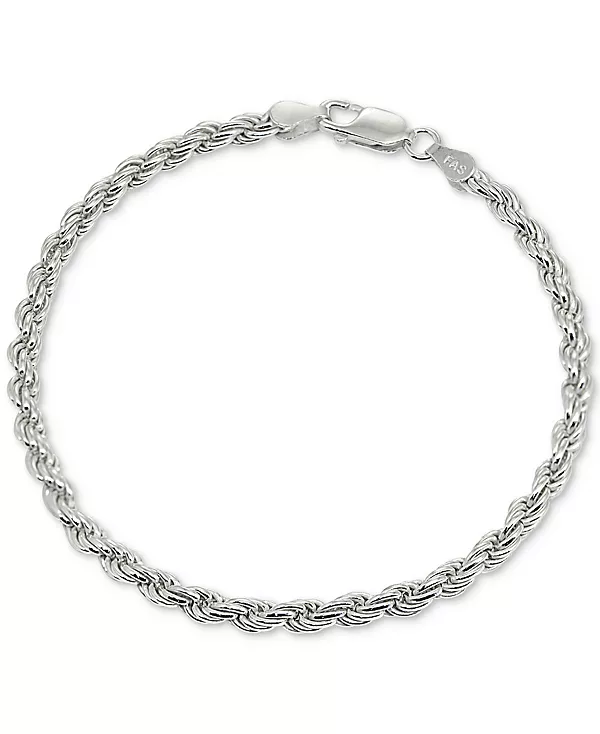 

Браслет-Веревка из стерлингового серебра, созданный для Macy's Giani Bernini, silver